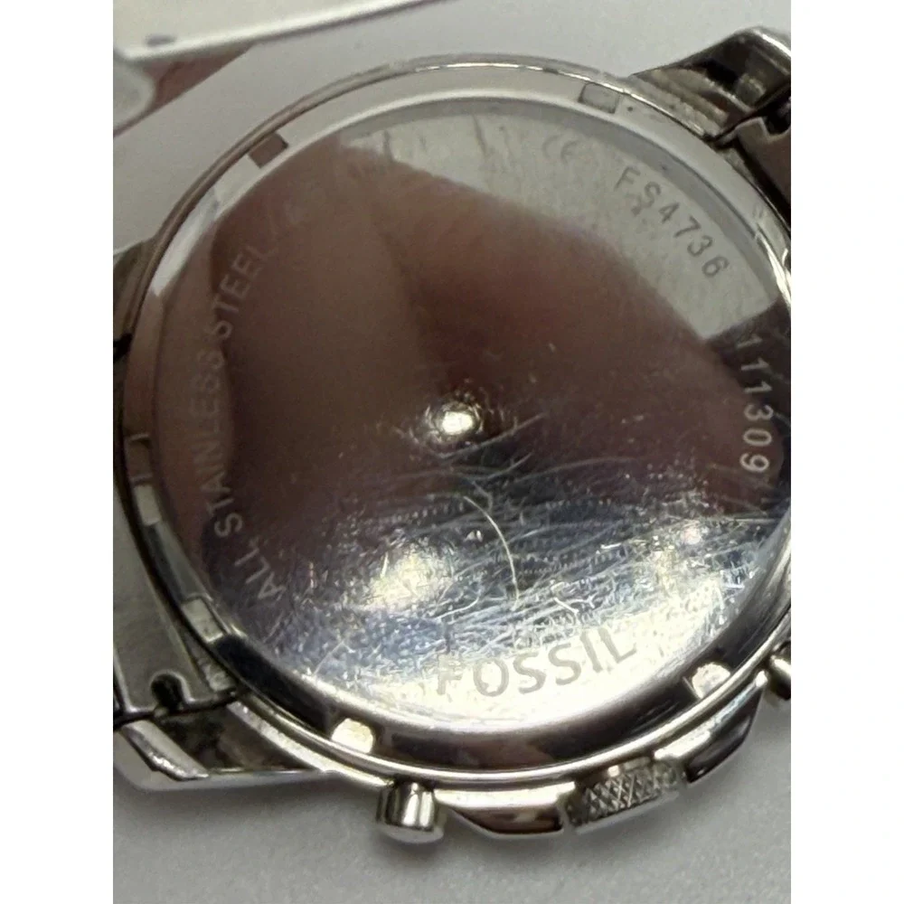 Fossil FS4736 Grant New Battery Mens Chronograph 44MM 7